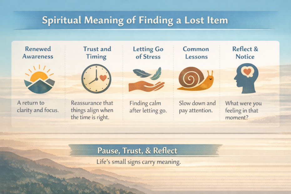Spiritual Meaning of Finding a Lost Item