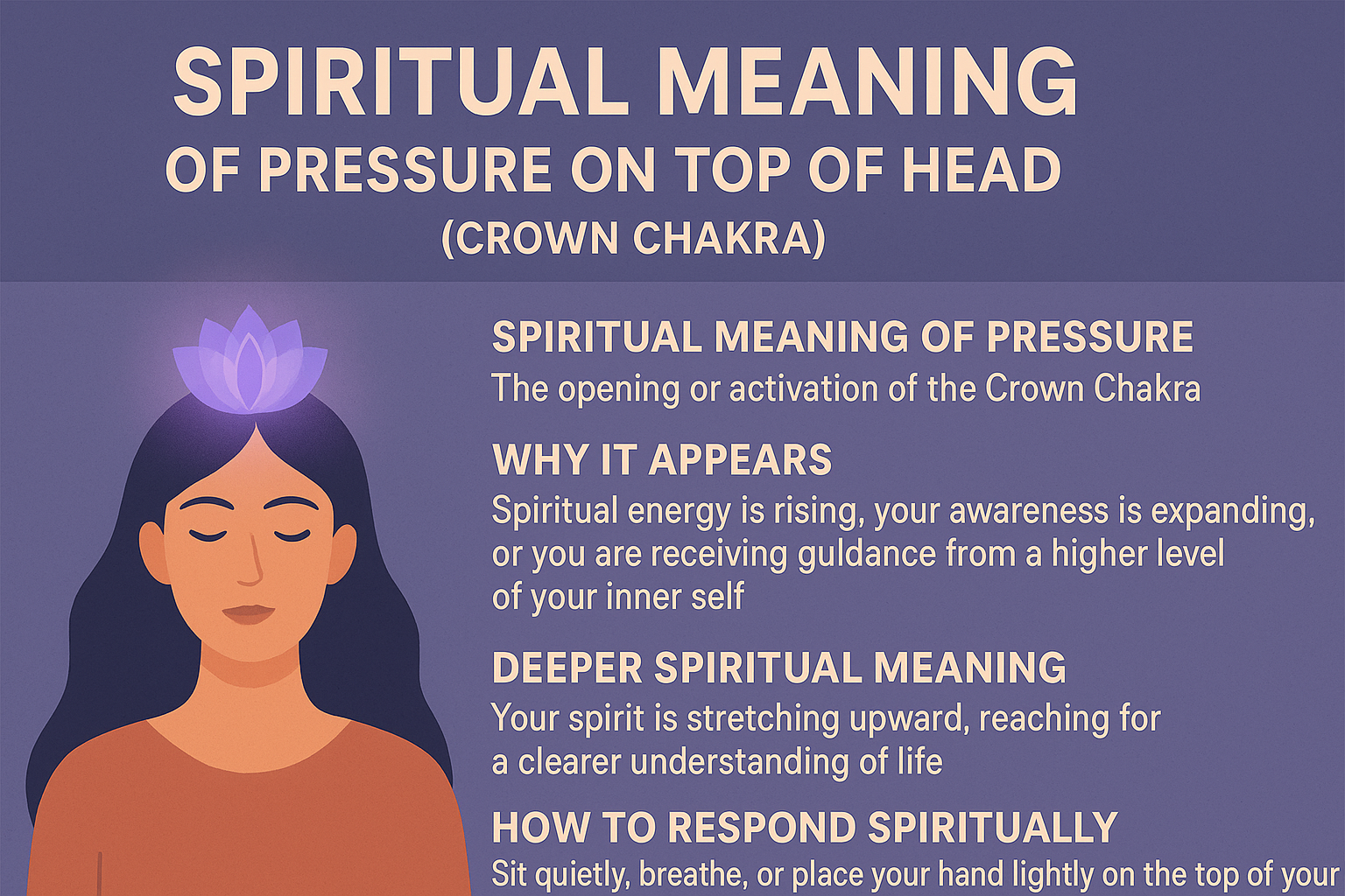 Spiritual Meaning of Pressure on Top of Head (Crown Chakra) - Spiritual ...